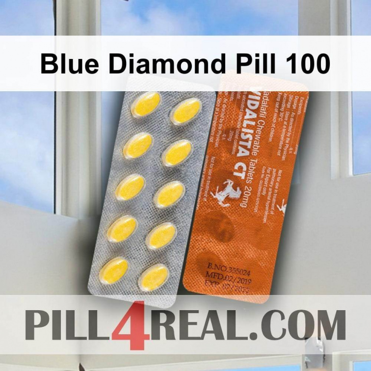 Blue Diamond Pill 100 834
