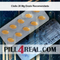 Cialis 20 Mg Dosis Recomendada 202