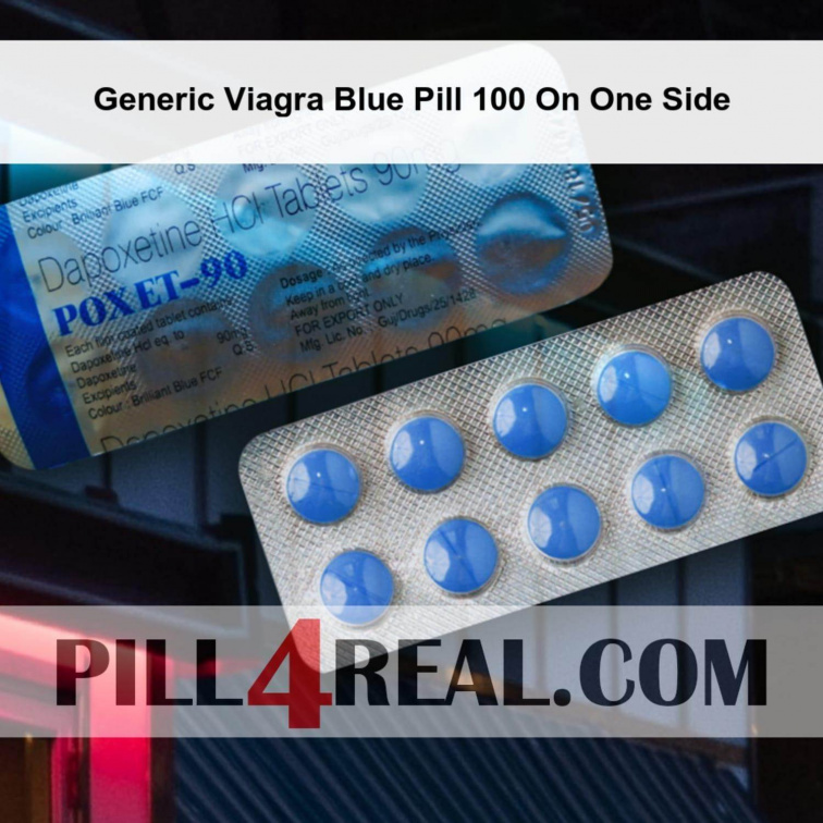 Generic Viagra Blue Pill 100 On One Side 359
