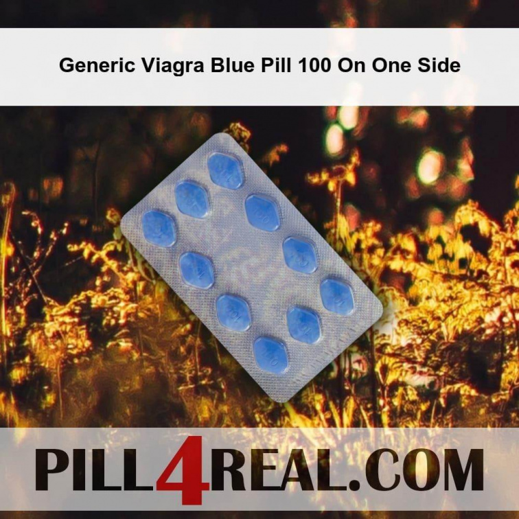 Generic Viagra Blue Pill 100 On One Side 699
