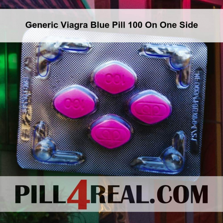 Generic Viagra Blue Pill 100 On One Side 764