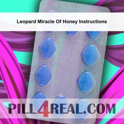 Leopard Miracle Of Honey Instructions 167