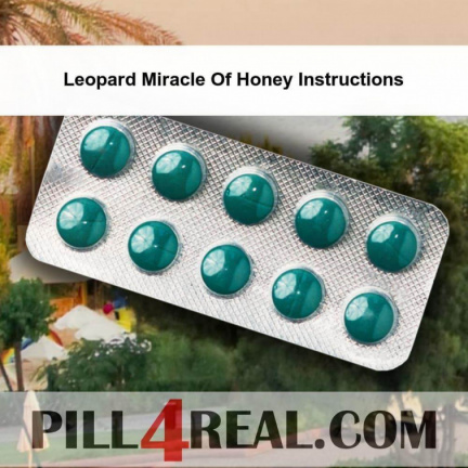 Leopard Miracle Of Honey Instructions 259