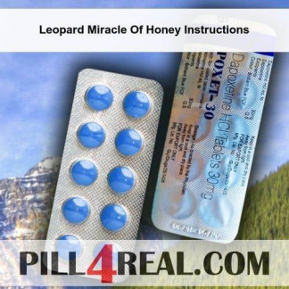 Leopard Miracle Of Honey Instructions 643