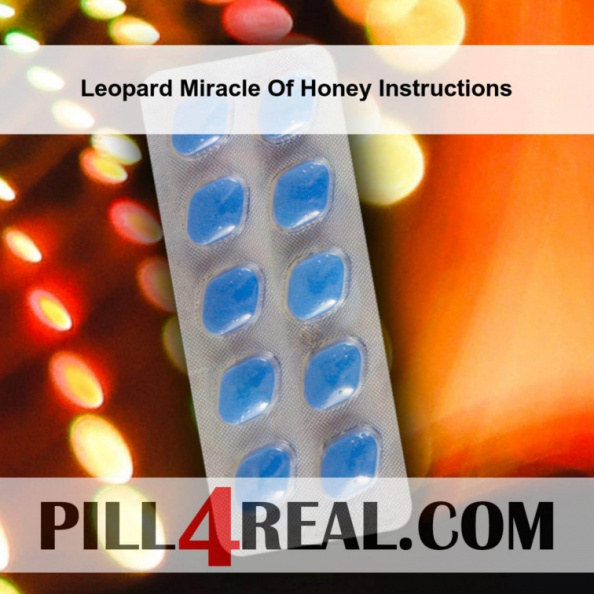 Leopard Miracle Of Honey Instructions 985