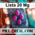 Lista 20 Mg 030