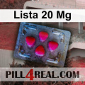 Lista 20 Mg 040