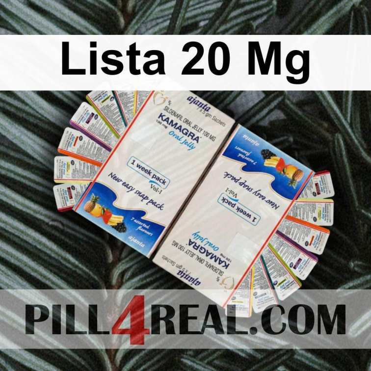 Lista 20 Mg 270
