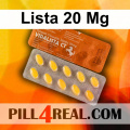Lista 20 Mg 491
