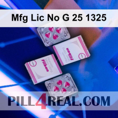 Mfg Lic No G 25 1325 212