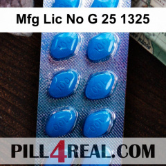 Mfg Lic No G 25 1325 498