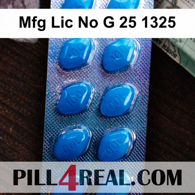 Mfg Lic No G 25 1325 498