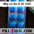 Mfg Lic No G 25 1325 498