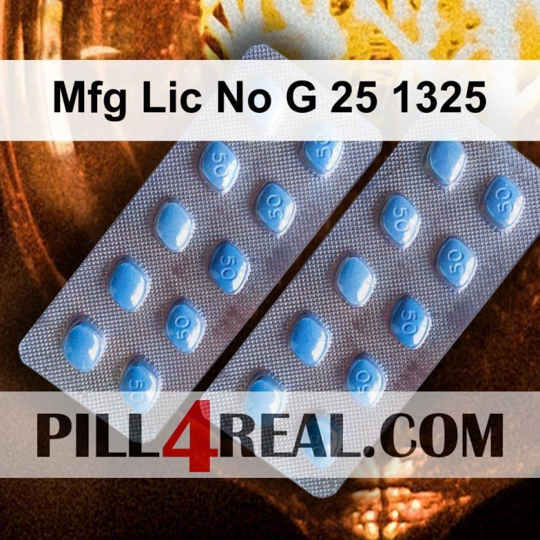 Mfg Lic No G 25 1325 678