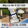 Mfg Lic No G 25 1325 692