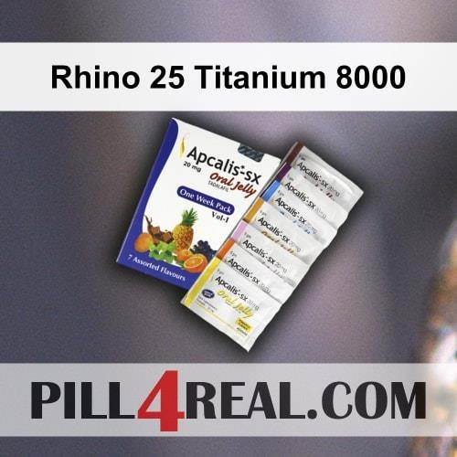 Rhino 25 Titanium 8000 730