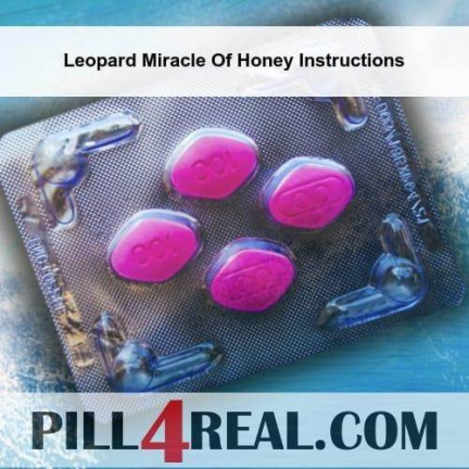Leopard Miracle Of Honey Instructions 580