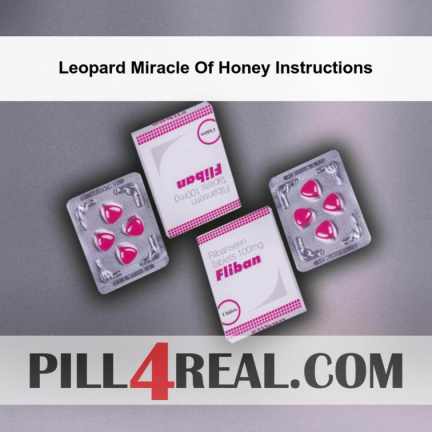 Leopard Miracle Of Honey Instructions 605