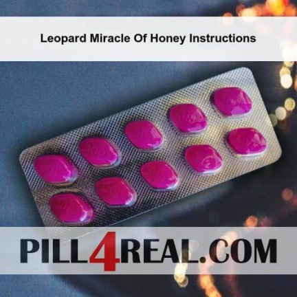 Leopard Miracle Of Honey Instructions 641