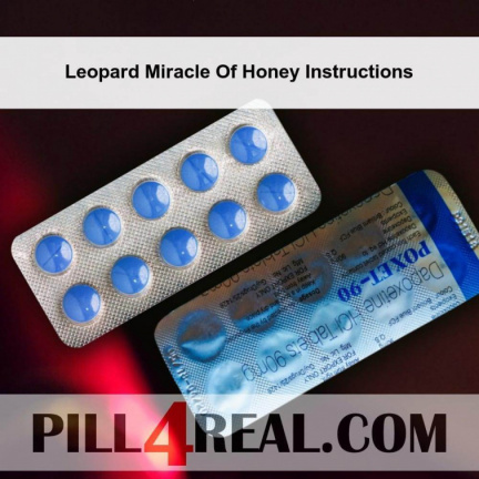 Leopard Miracle Of Honey Instructions 792