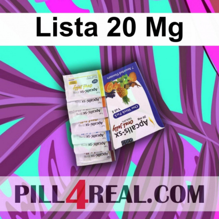 Lista 20 Mg 926