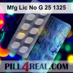 Mfg Lic No G 25 1325 126