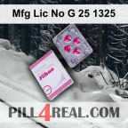 Mfg Lic No G 25 1325 179